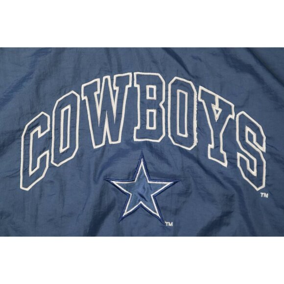 Vtg 90s Dallas Cowboys Game Day Windbreaker Pullover Size Medium - Picture 6 of 9